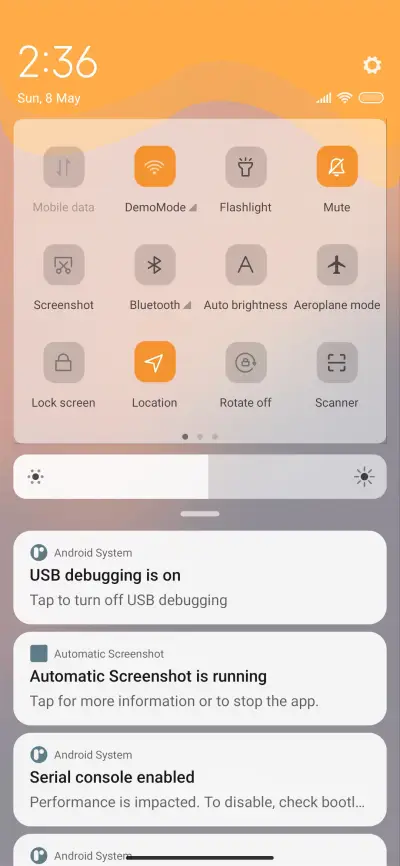 Orange dark v12 - Screenshot 5