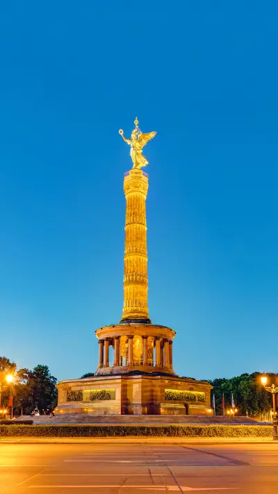 The Victory Column at the Tiergarten in Berlin