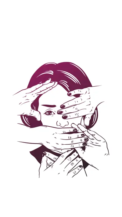 Minimalist literary illustration background