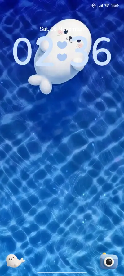 Minimal Swim Seal THEME for Xiaomi MIUI HyperOS