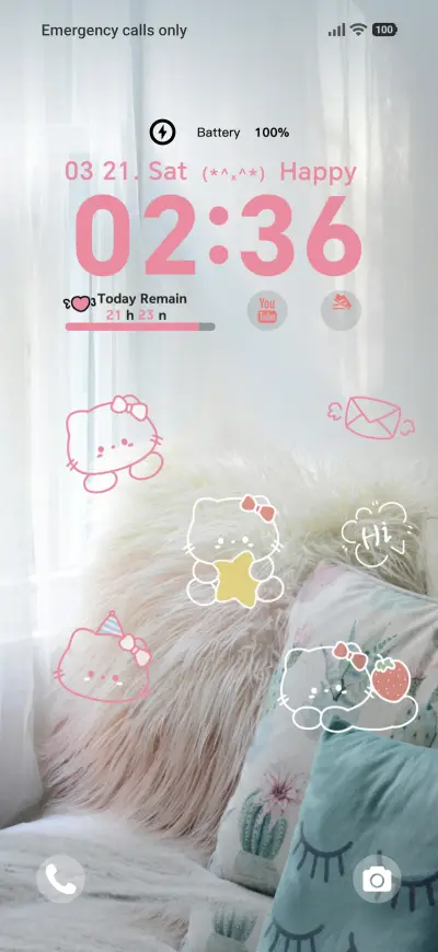Cozy Home Kitty THEME for Xiaomi MIUI HyperOS