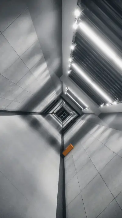 Modern architectural interior space