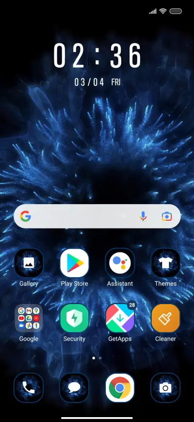 Abstract Dark Blue - Screenshot 2