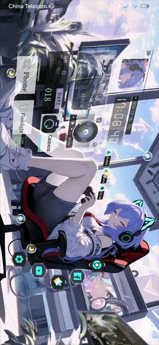 Esports Cat Girl THEME for Xiaomi MIUI HyperOS