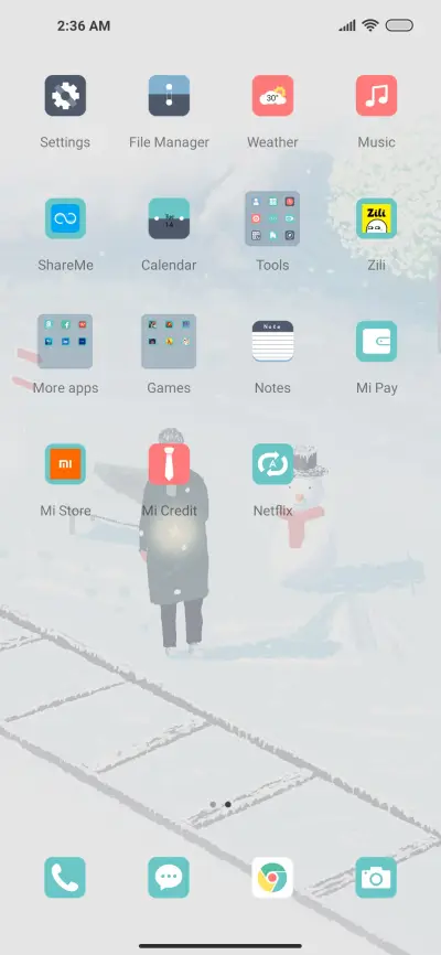 Winter snow scene - Screenshot 3