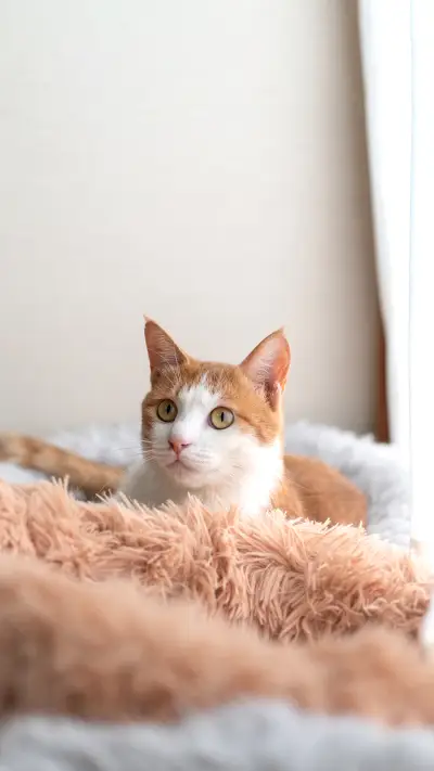 Cute cat looking at you