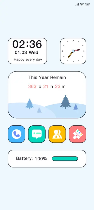 Classic light blue - Screenshot 1