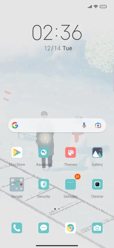 Winter snow scene - Screenshot 2