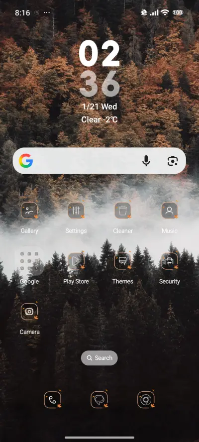 Autumn pine forest - Screenshot 2