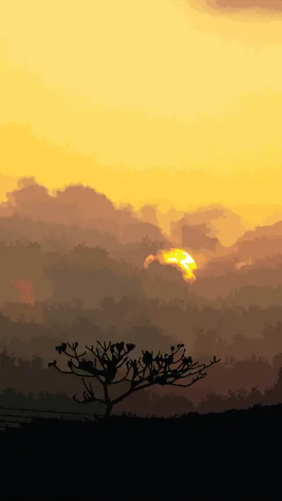 SunSet Graphic Image