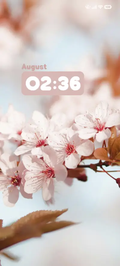 Pink Flower THEME for Xiaomi MIUI HyperOS