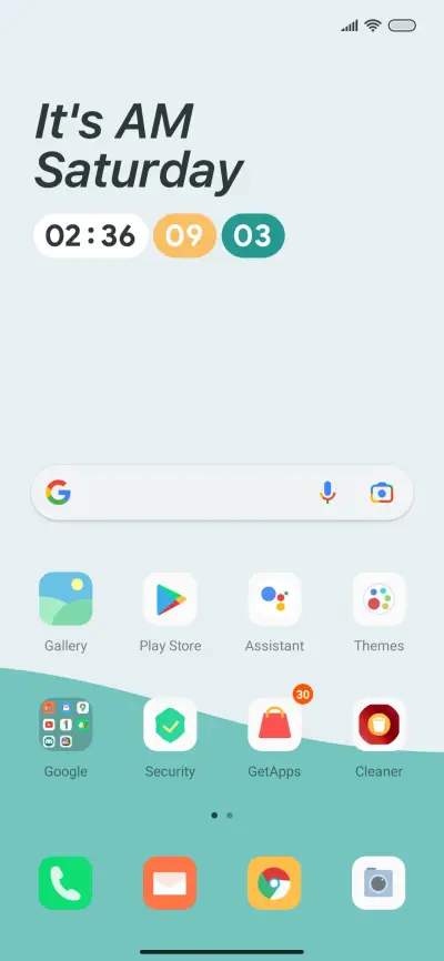 Cyan serenity - Screenshot 2