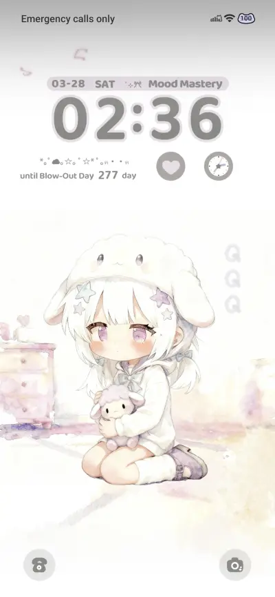 A girls heart THEME for Xiaomi MIUI HyperOS