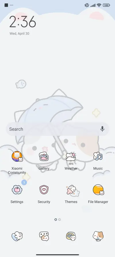 Cute Simpl Blue - Screenshot 2