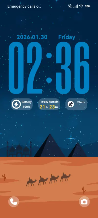 Desert Moon Flow THEME for Xiaomi MIUI HyperOS