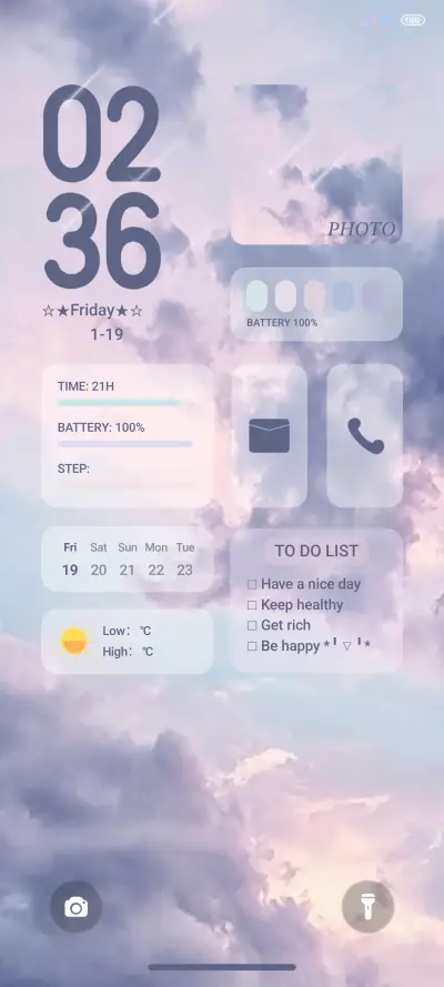 cloud widget