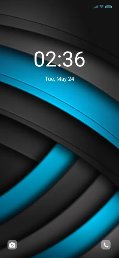 Simple blue black - Screenshot 1