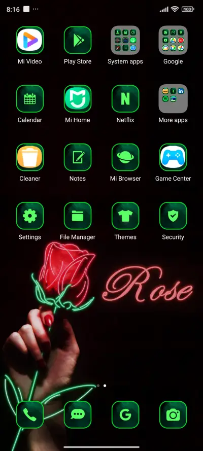 neon rose - Screenshot 3