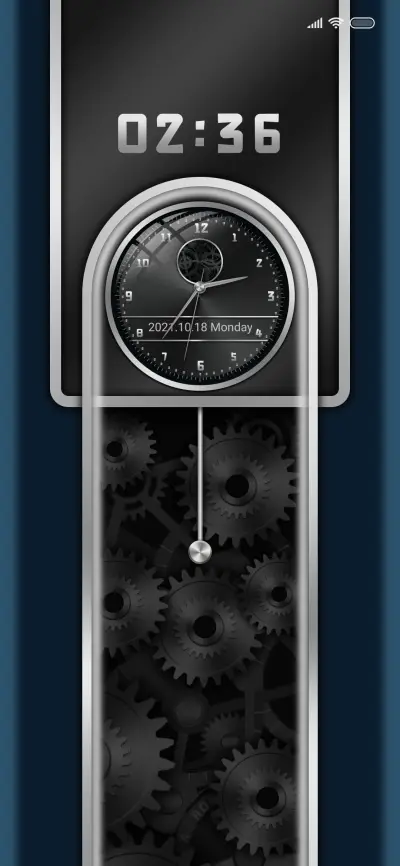 Silver clock
