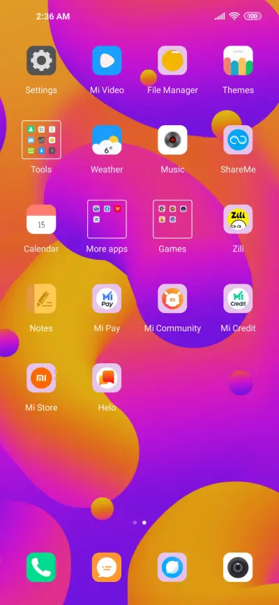 Fluid gradientOS - Screenshot 3