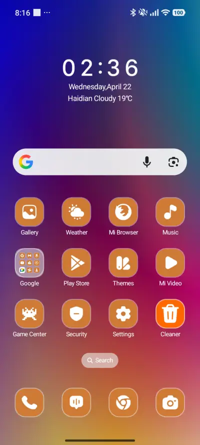 Blue Abstract - Screenshot 2