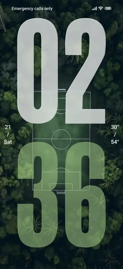 Green Soccer Field THEME for Xiaomi MIUI HyperOS