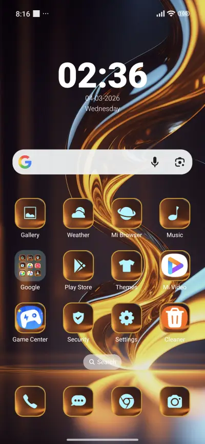 abstract gold - Screenshot 2