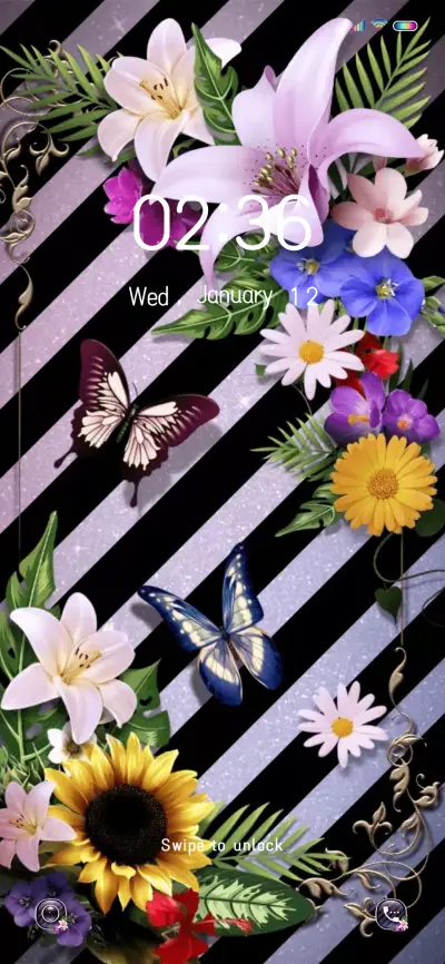 Gorgeous flowers THEME for Xiaomi MIUI HyperOS