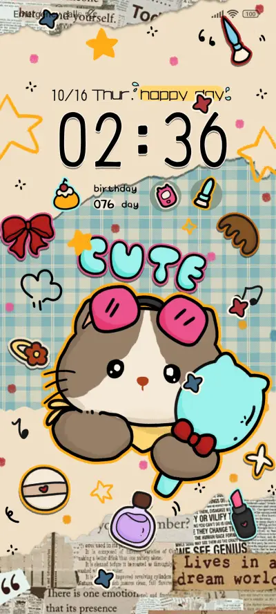 Vintage Glam Cat - Screenshot 2