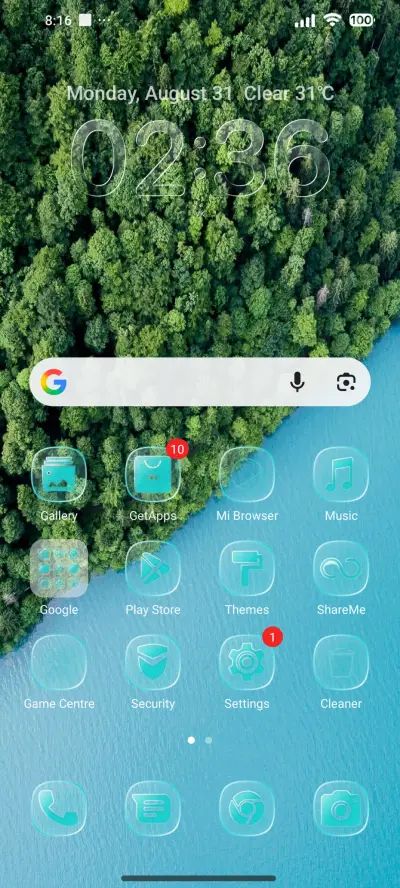VK BLUE OS - Screenshot 2