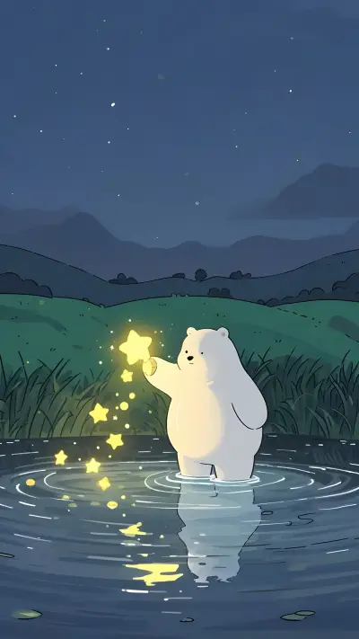 Shine a beam of light on yourself in the dark night WALLPAPER for Xiaomi MIUI HyperOS
