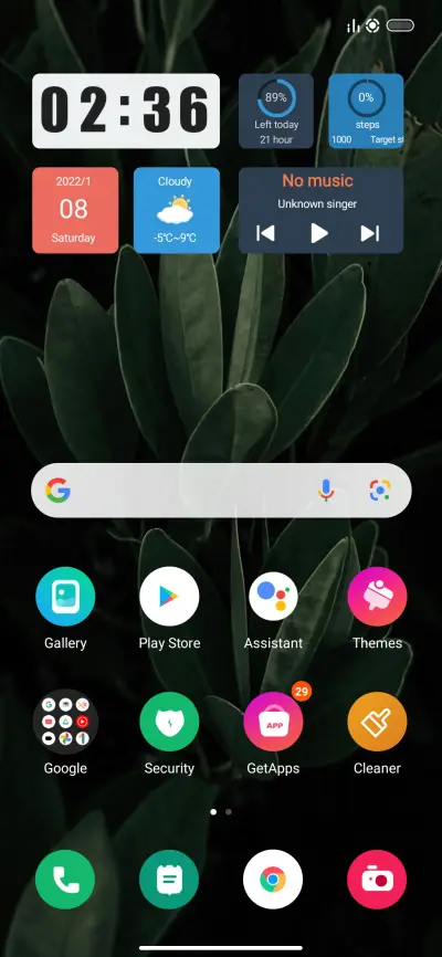 Widget - Screenshot 2