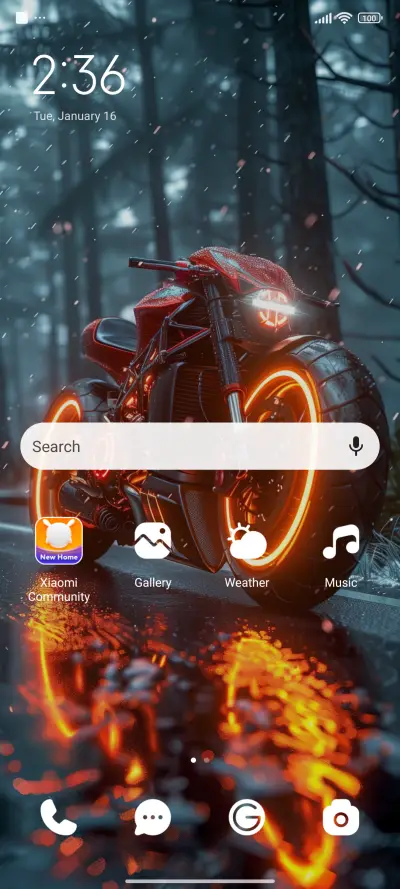 Rainy night moto - Screenshot 2