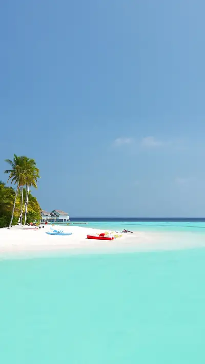 Water Villas on the Perfect Tropical Island in Maldives