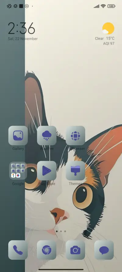 Peekaboo Cat Theme - Screenshot 2