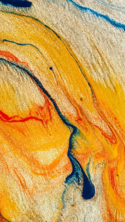 Colors blend as the Milky Way flows