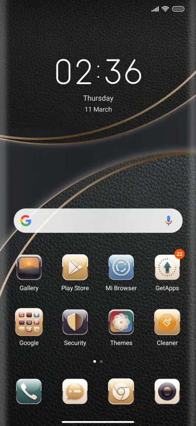 Metal Black Clock - Screenshot 2