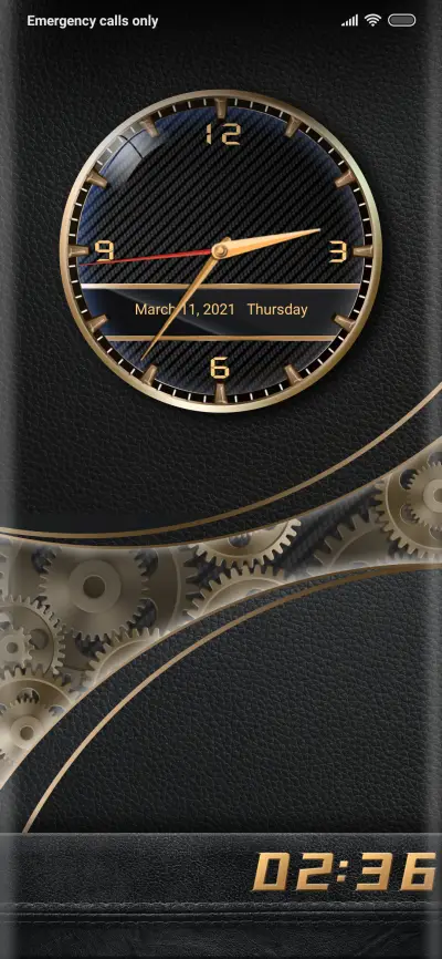 Metal Black Clock - Screenshot 1