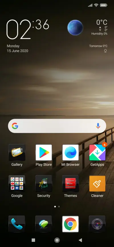 MIUI Adria Dark Elegance - Screenshot 1