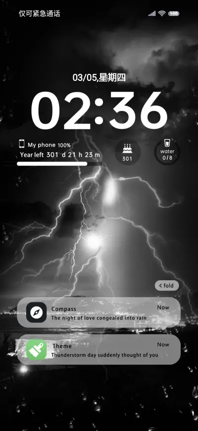 INS Dark Lightning THEME for Xiaomi MIUI HyperOS