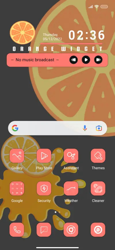 Orange UI Dark - Screenshot 2