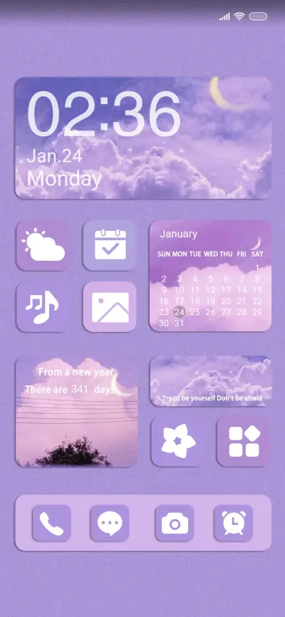 Moonlight Galaxy THEME for Xiaomi MIUI HyperOS