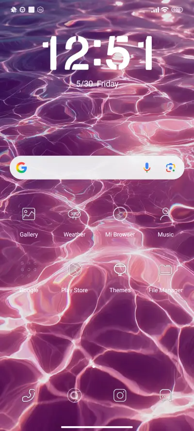 Pink water waves - Screenshot 2