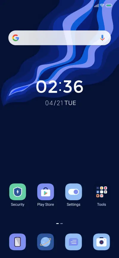 Blue Ui - Screenshot 2