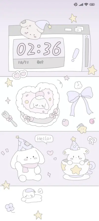 Doodle Cutie THEME for Xiaomi MIUI HyperOS