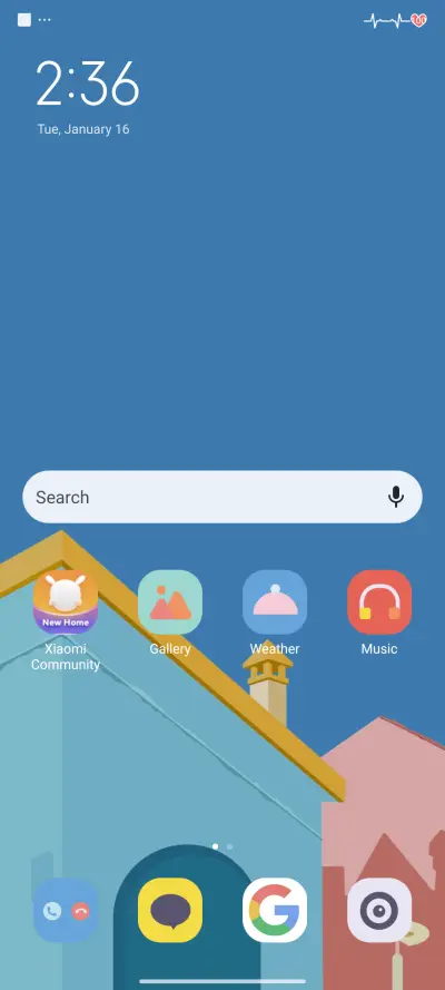 Simple blue - Screenshot 2
