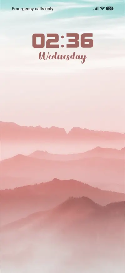 Pink Landscape THEME for Xiaomi MIUI HyperOS