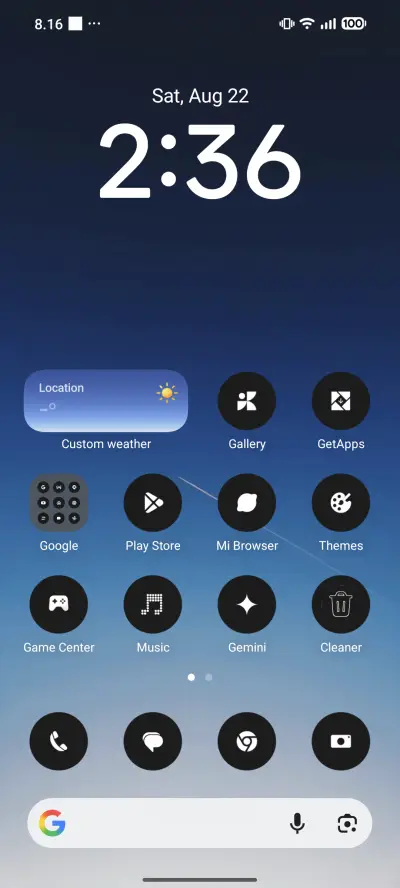 NothingOS - Screenshot 2