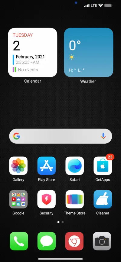 iOS Standard - Screenshot 2