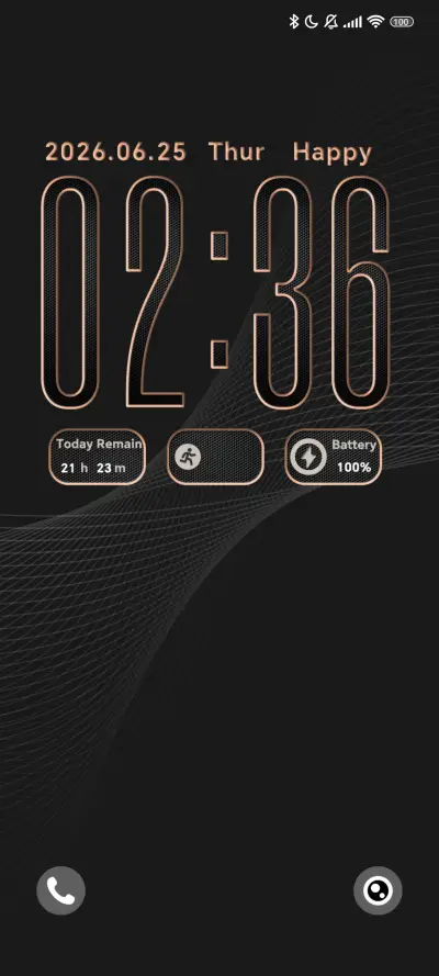 Dark Gold Vein THEME for Xiaomi MIUI HyperOS